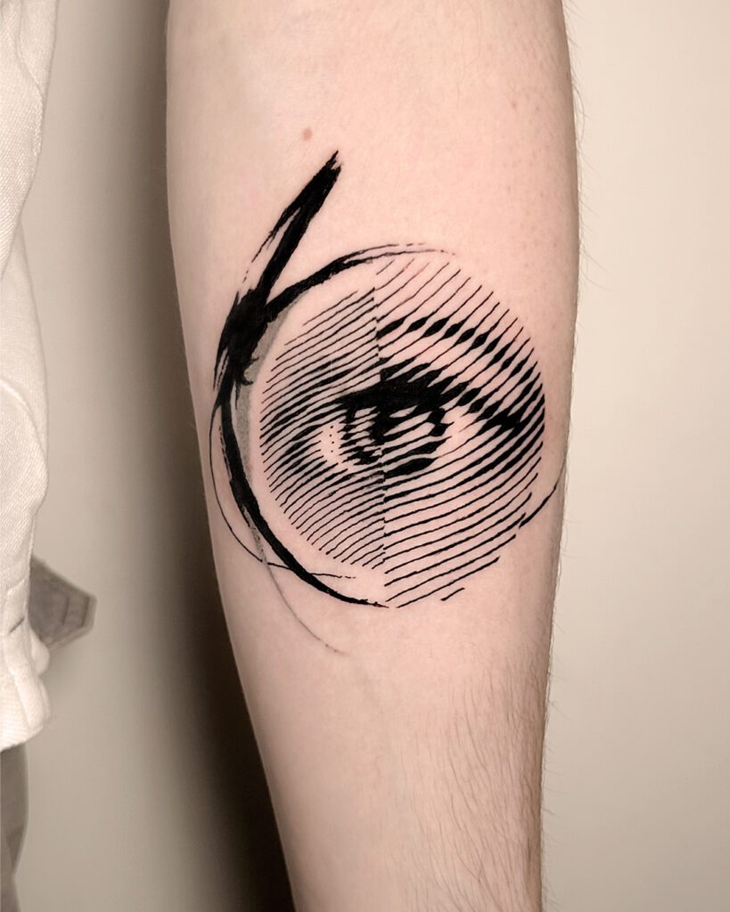 Tattoo by Peu Gaudenz — 06 Ojo Haltone